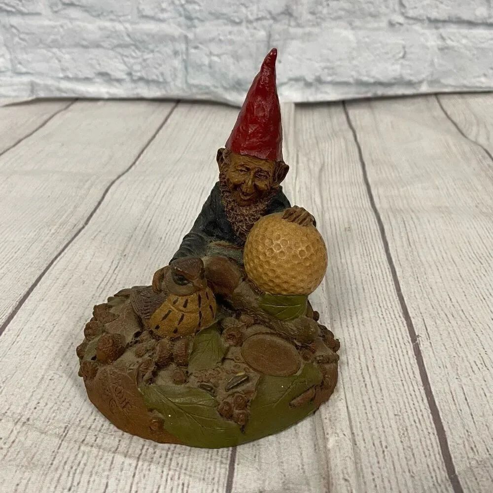 Vintage 1983 Birdie golf gnome figurine 5.5x5